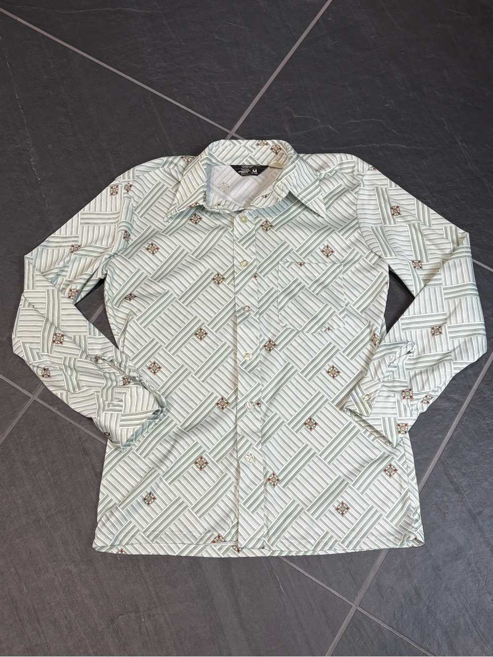 Vintage Permanent Press Men’s Medium Disco Shirt